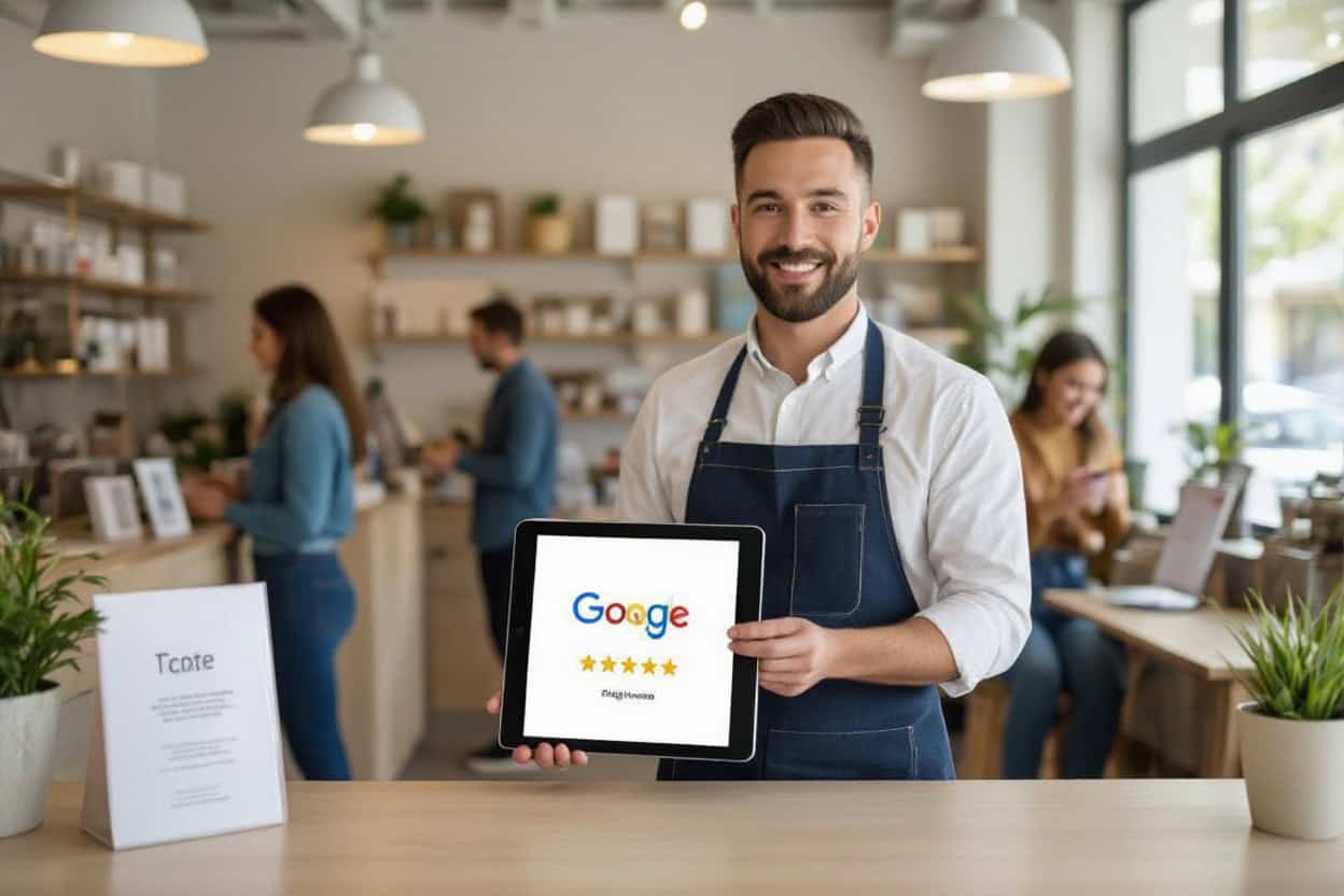Google listing showcasing local SEO and AI search optimization for small businesses.