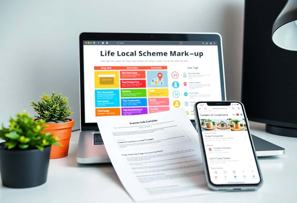 Local schema markup explained, showing how Droved adds structured data to boost local SEO, Google Maps rankings, and AI search visibility.
