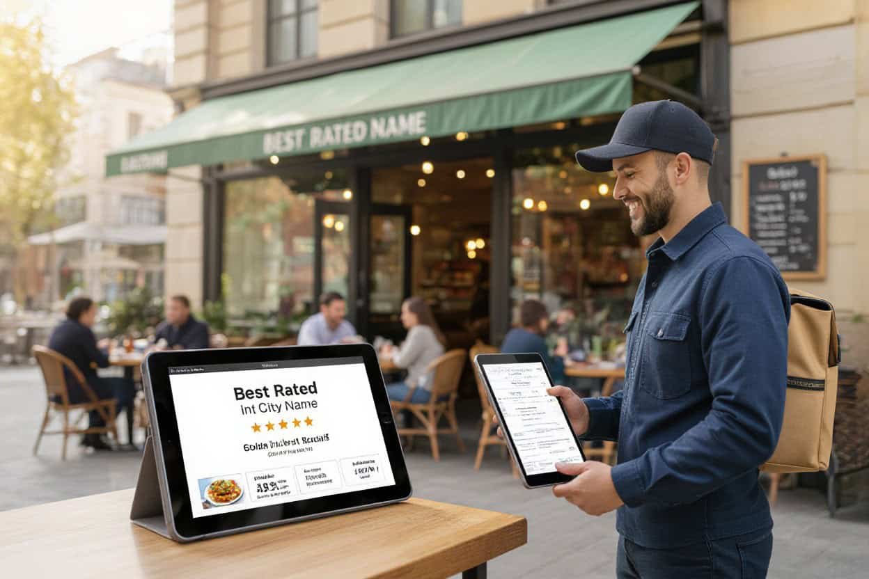 Enhanced local SEO and AI search optimization for restaurants using digital reviews and on-the-go AI search solutions.