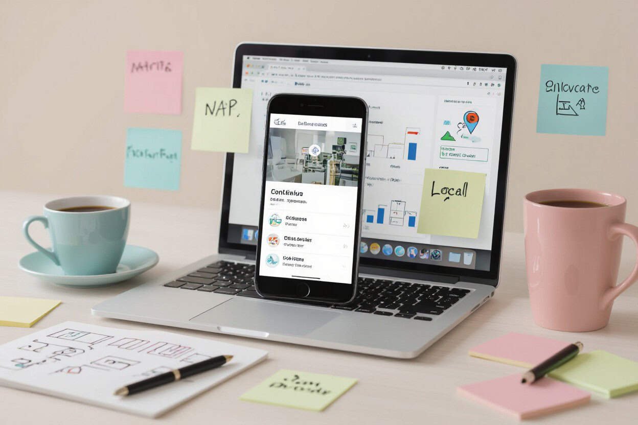 NAP in SEO explained, showing why accurate name, address, and phone details improve local SEO rankings and visibility with Droved.