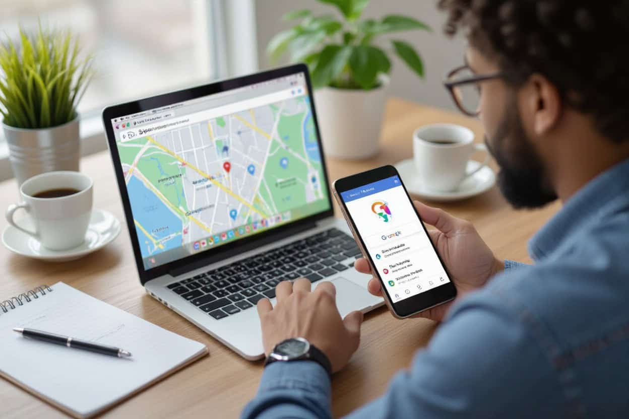 Map-based local SEO optimization with AI search technology for enhanced local search visibility and improved local SEO strategies.